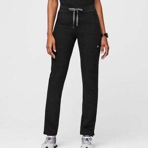 Figs Yola Skinny Scrub Pants - Black